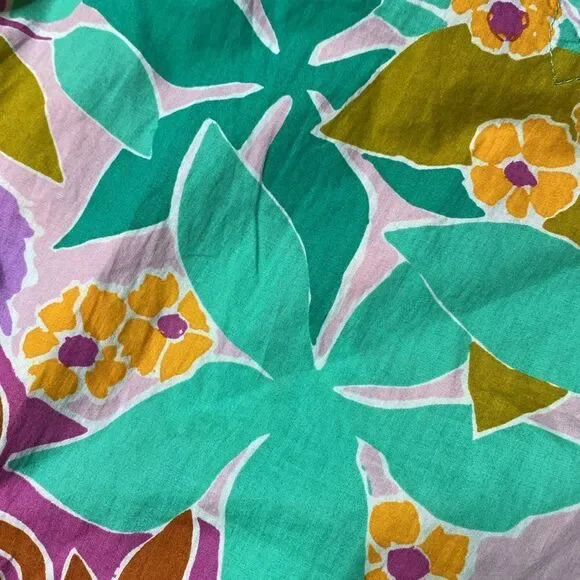 HOUSE OF HARLOW 1960 Tropical Print Ruffled Dress - Picture 8 of 9